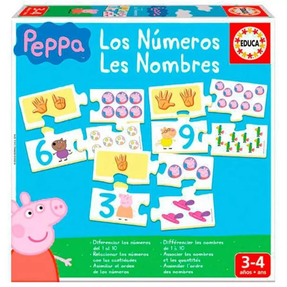 Educa Borras Peppa Pig Aprendo Los Numeros* Puzzles Y Educativos