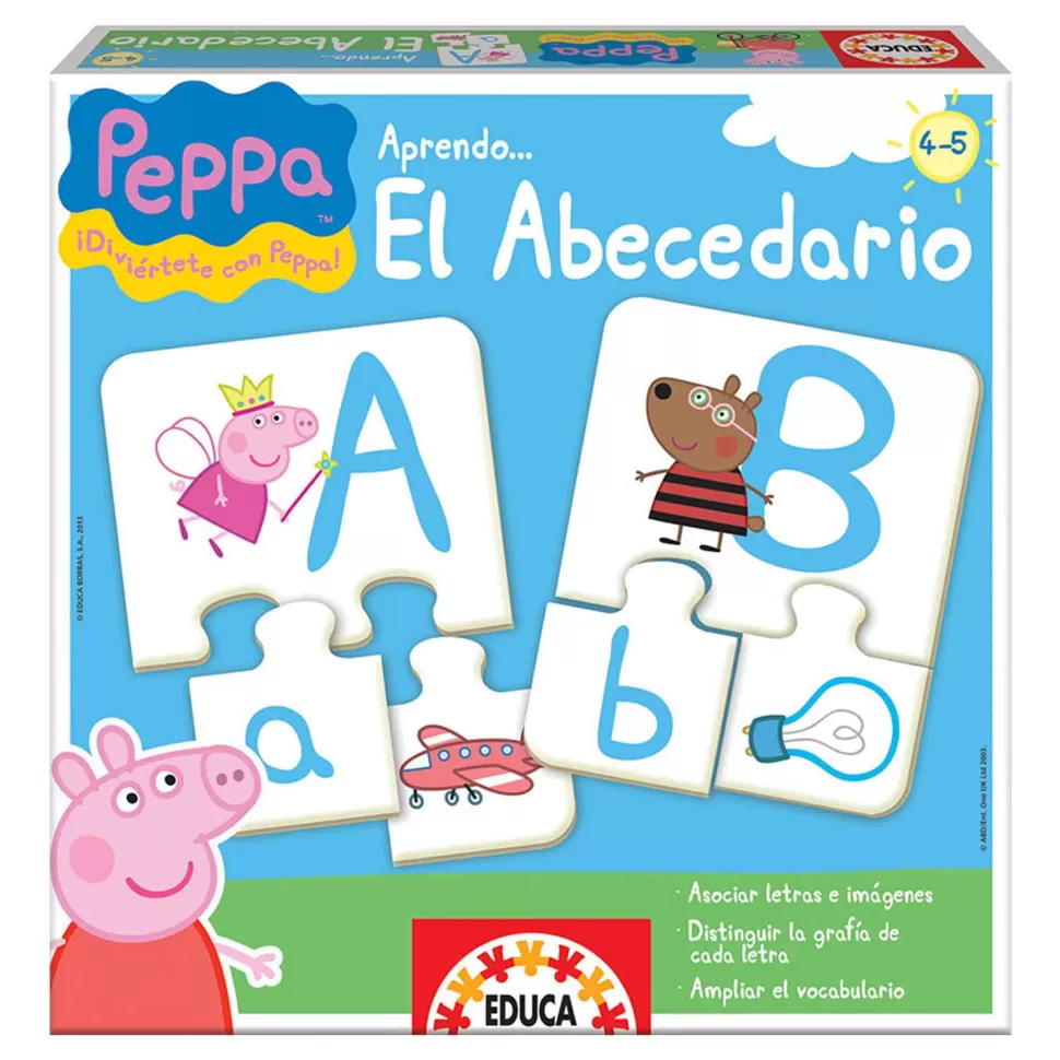 Educa Borras Puzzles Y Educativos^Peppa Pig Juego Aprendo El Abecedario