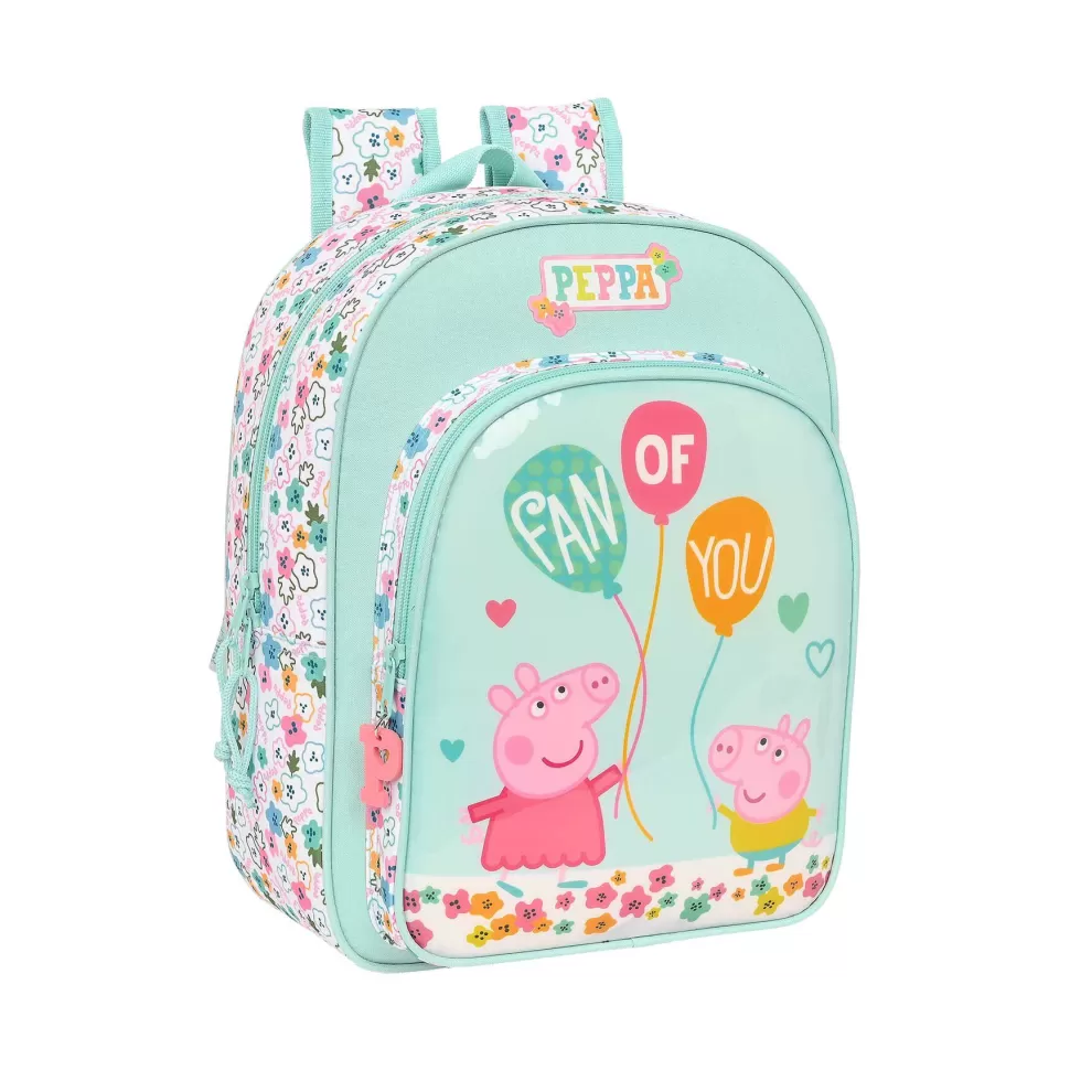 Peppa Pig Mochila Infantil Adaptable A Carro 34 Cm* Vuelta Al Cole