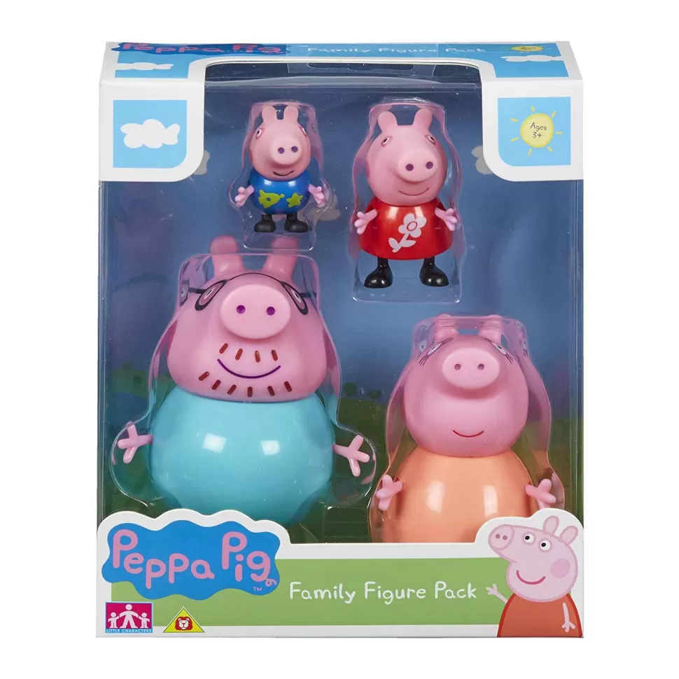 Peppa Pig Primera Infancia^ Pack 4 Figuras Familia Pig | Juguete Infantil