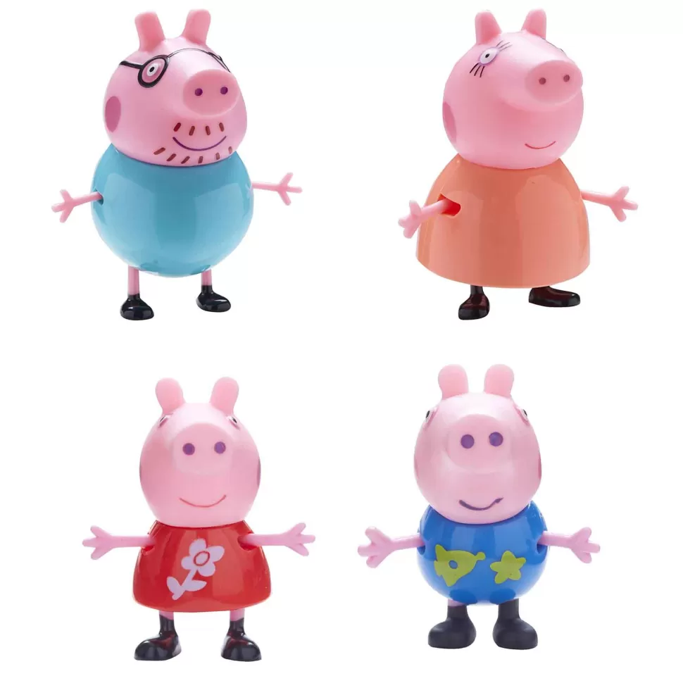 Peppa Pig Primera Infancia^ Pack 4 Figuras Familia Pig | Juguete Infantil