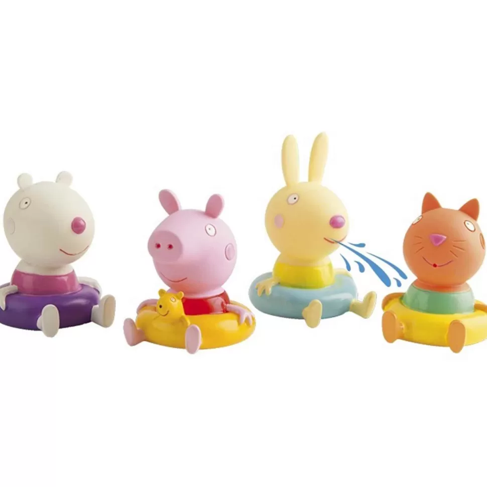 Peppa Pig Primera Infancia^ Pack 4 Figuritas | Juguetes Para El Bano