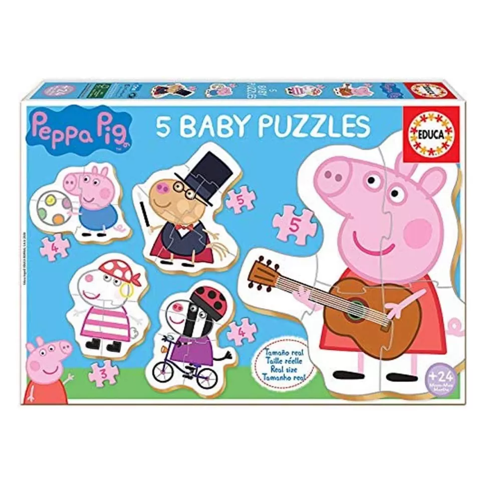 Educa Borras Peppa Pig Puzzles Baby Hasta 5 Piezas* Puzzles Y Educativos