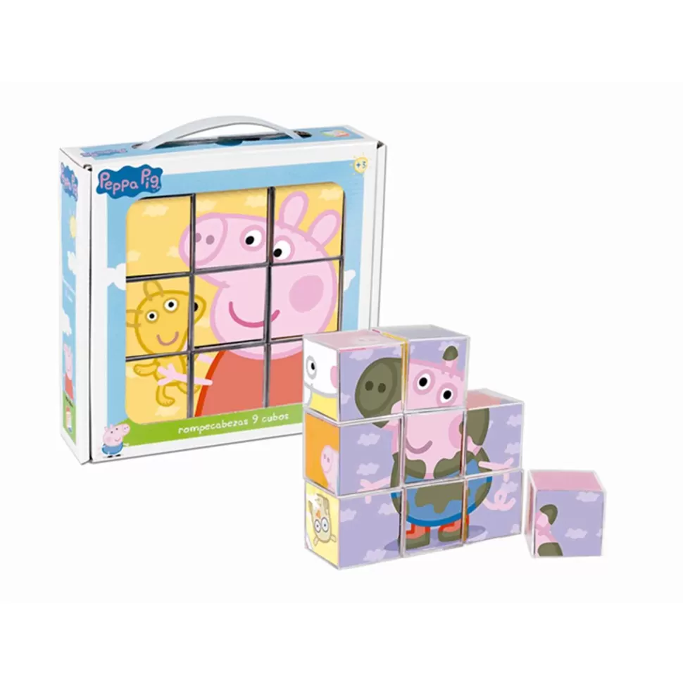 Peppa Pig Puzzles Y Educativos^ Rompecabezas 9 Cubos