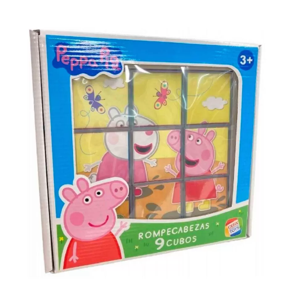 Peppa Pig Puzzles Y Educativos^ Rompecabezas 9 Cubos