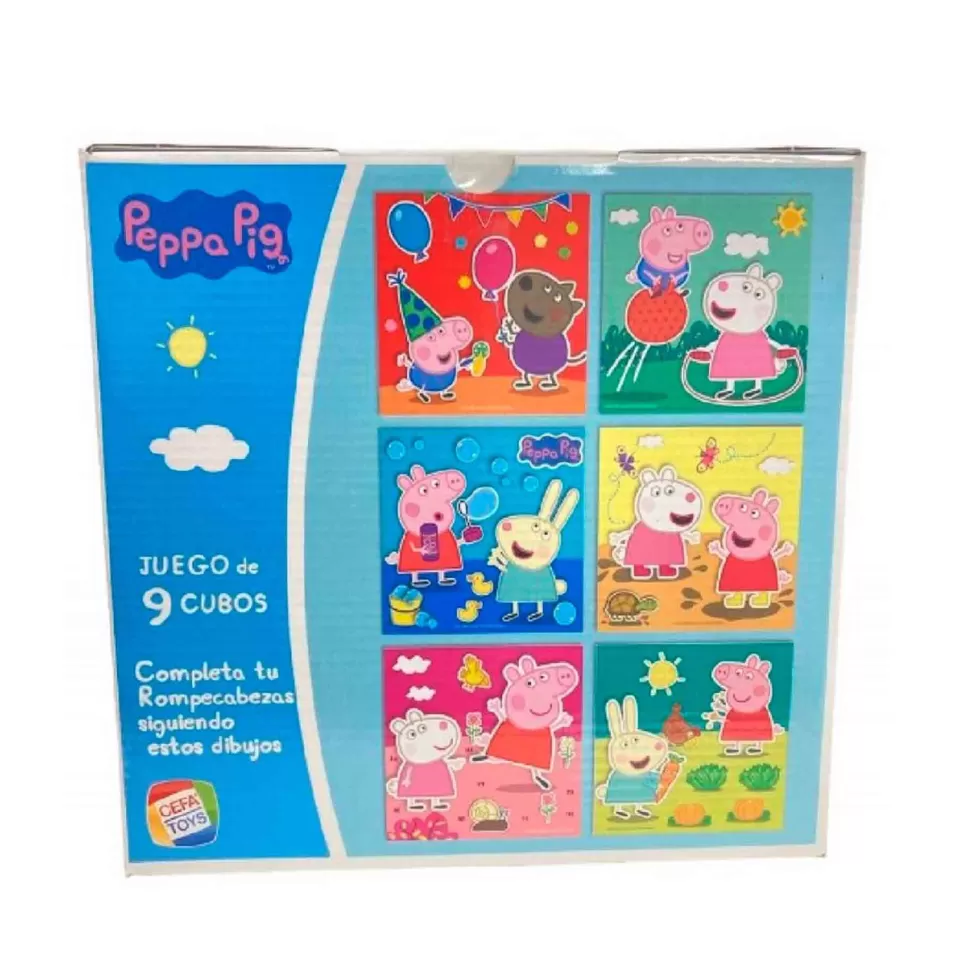 Peppa Pig Puzzles Y Educativos^ Rompecabezas 9 Cubos