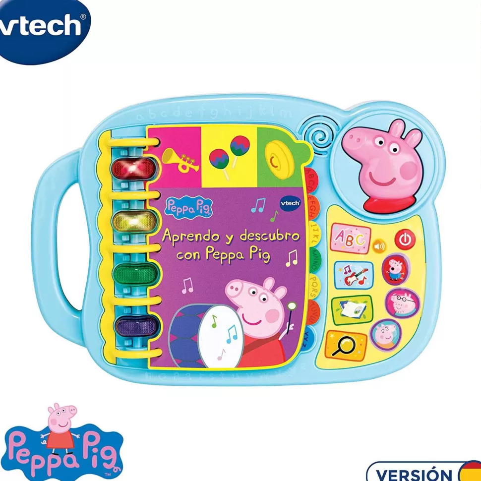 VTech Primera Infancia^Peppa Piglibro Electronico Aprendo Y Descubro | Juguete Infantil