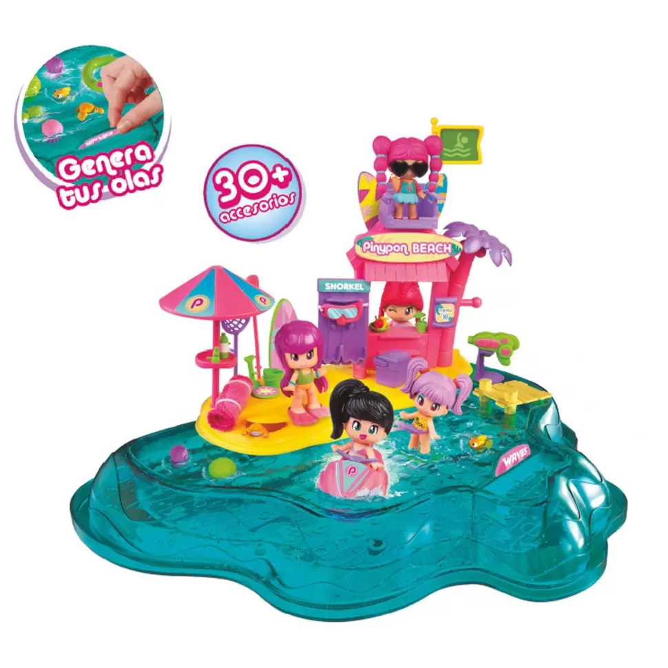 PinyPon Playa Set Juego* Figuras Y Minimundos