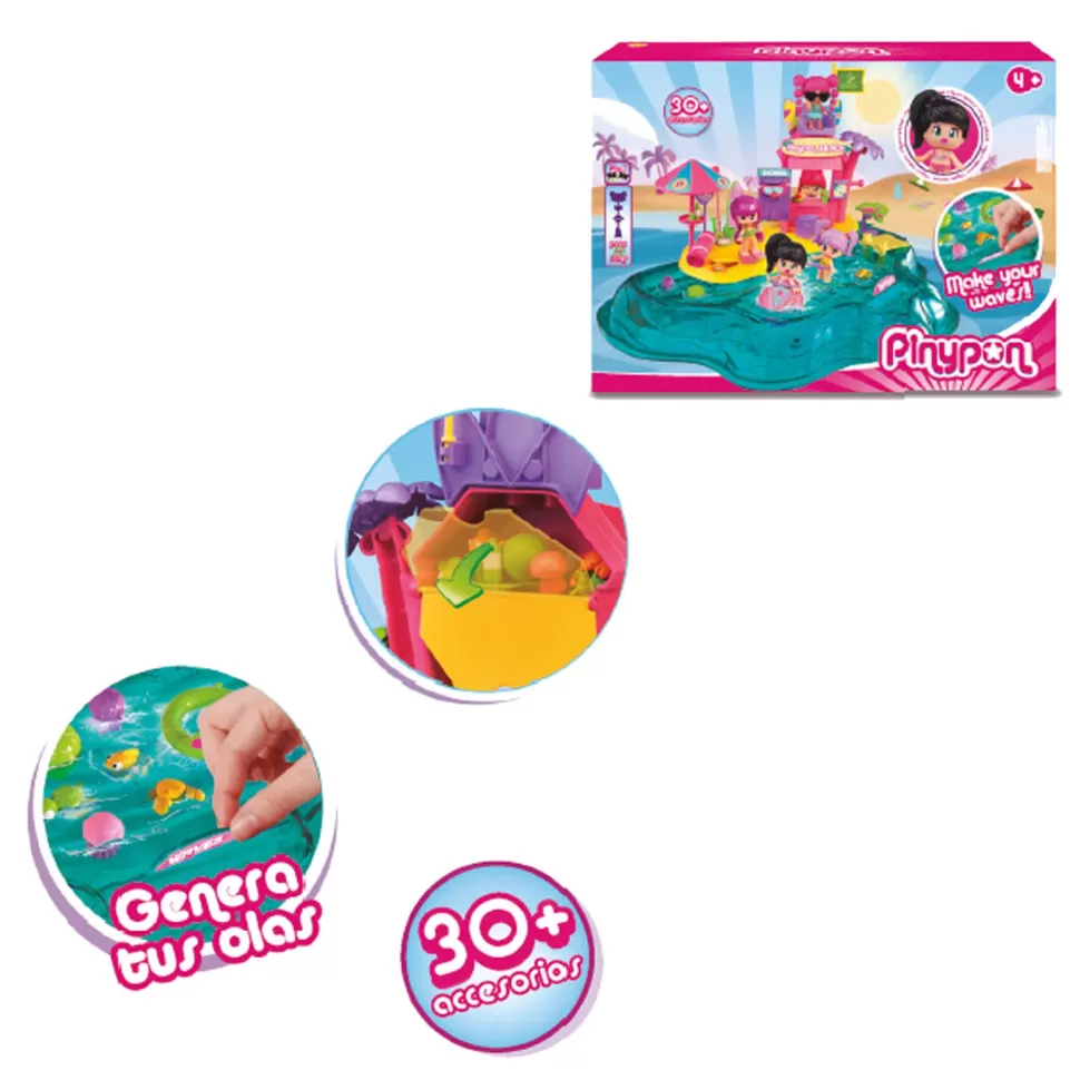 PinyPon Playa Set Juego* Figuras Y Minimundos