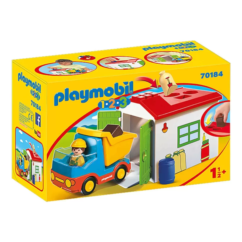 Playmobil Juegos De Construcción^ 1.2.3 Camion Con Garaje 70184