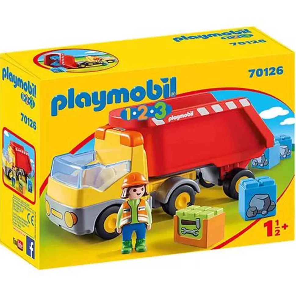 Playmobil Juegos De Construcción^ 1.2.3 Camion De Construcción 70126