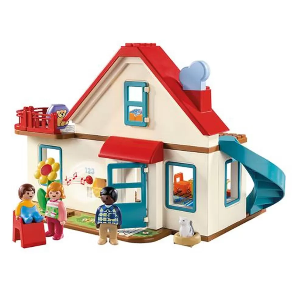 Playmobil 1.2.3 Casa 70129* Juegos De Construcción