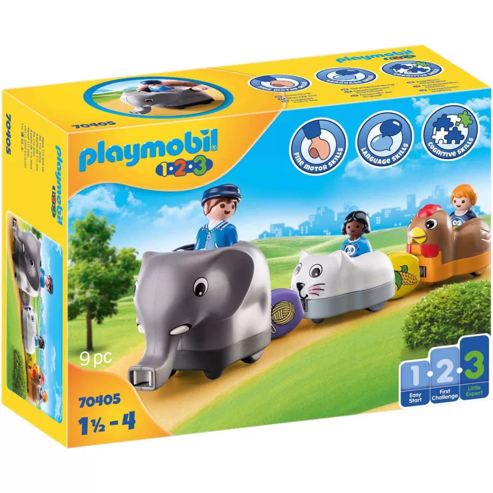 Playmobil Juegos De Construcción^ 1.2.3 Mi Tren De Animales 70405