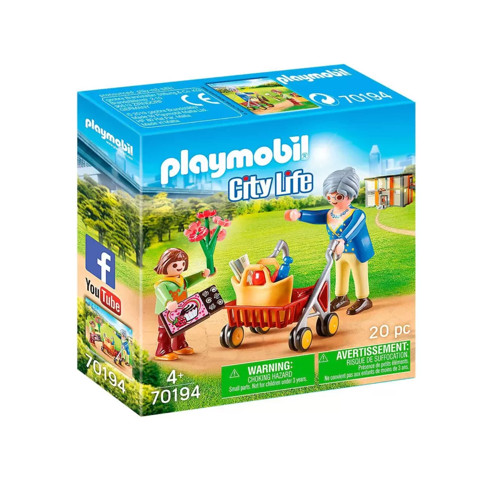 Playmobil Juegos De Construcción^ Abuela Con Nina 70194