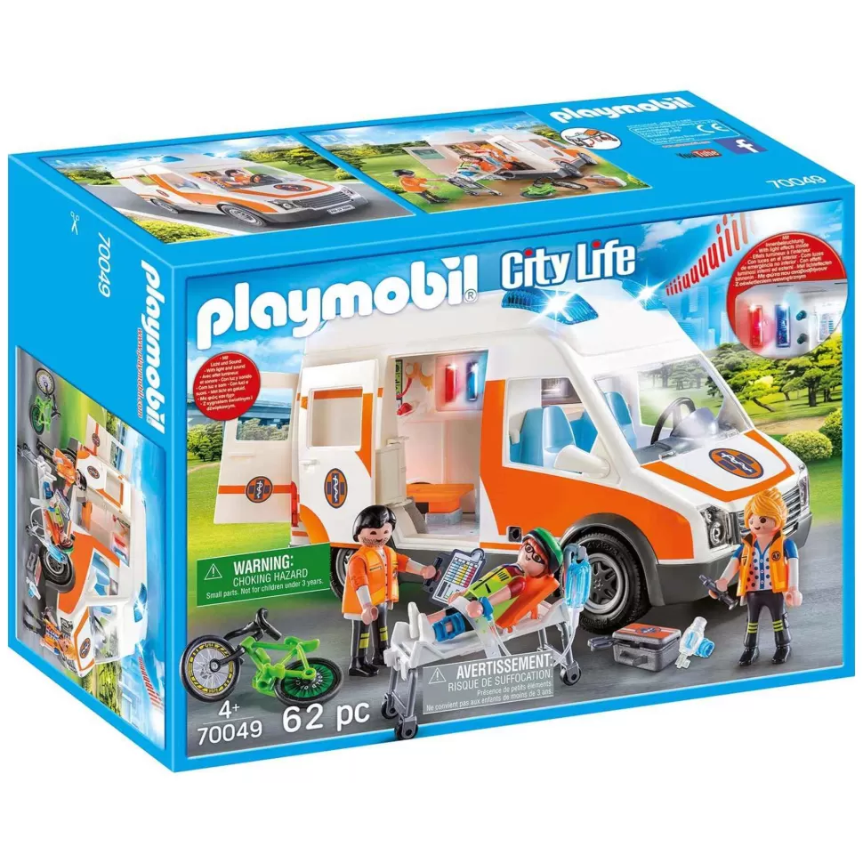 Playmobil Ambulancia Con Luces 70049* Juegos De Construcción