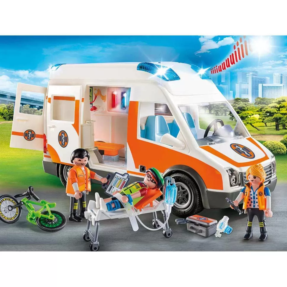 Playmobil Ambulancia Con Luces 70049* Juegos De Construcción