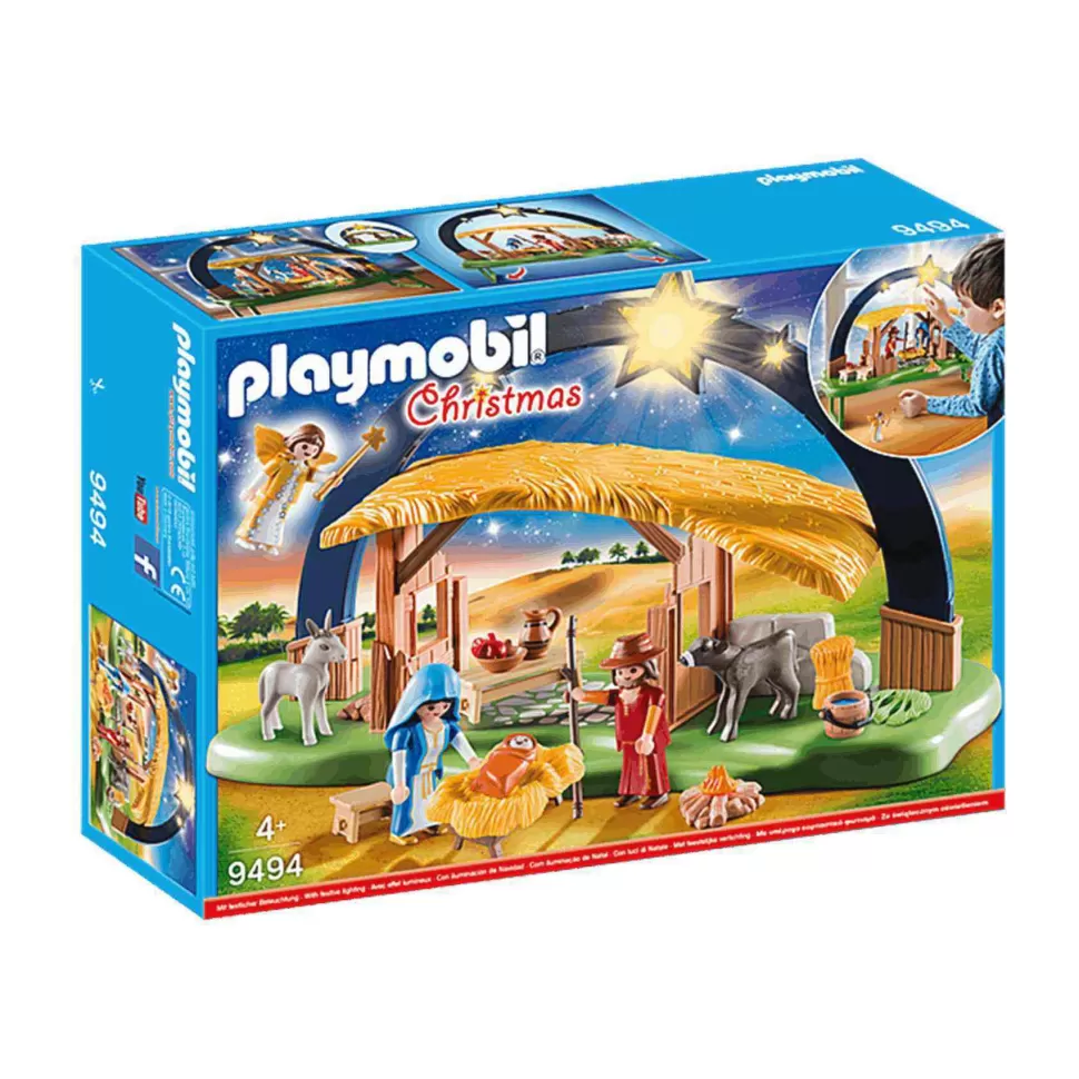 Playmobil Belen Con Luz 9494* Juegos De Construcción