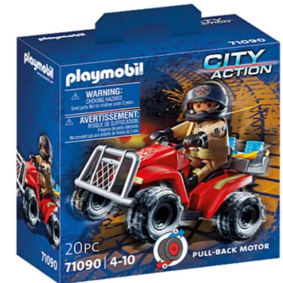 Playmobil Juegos De Construcción^ City Action Bomberos Speed Quad 71090