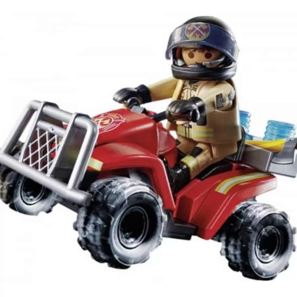 Playmobil Juegos De Construcción^ City Action Bomberos Speed Quad 71090