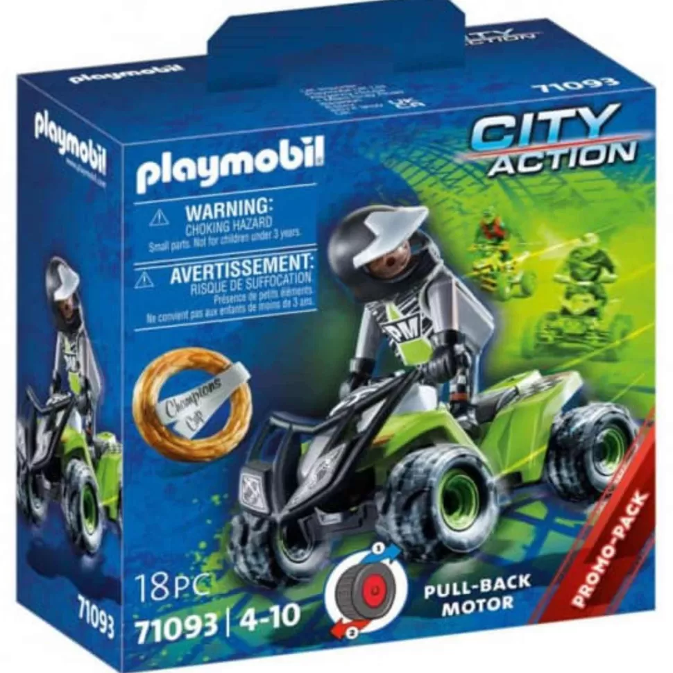 Playmobil City Action Carreras Speed Quad 71093* Juegos De Construcción