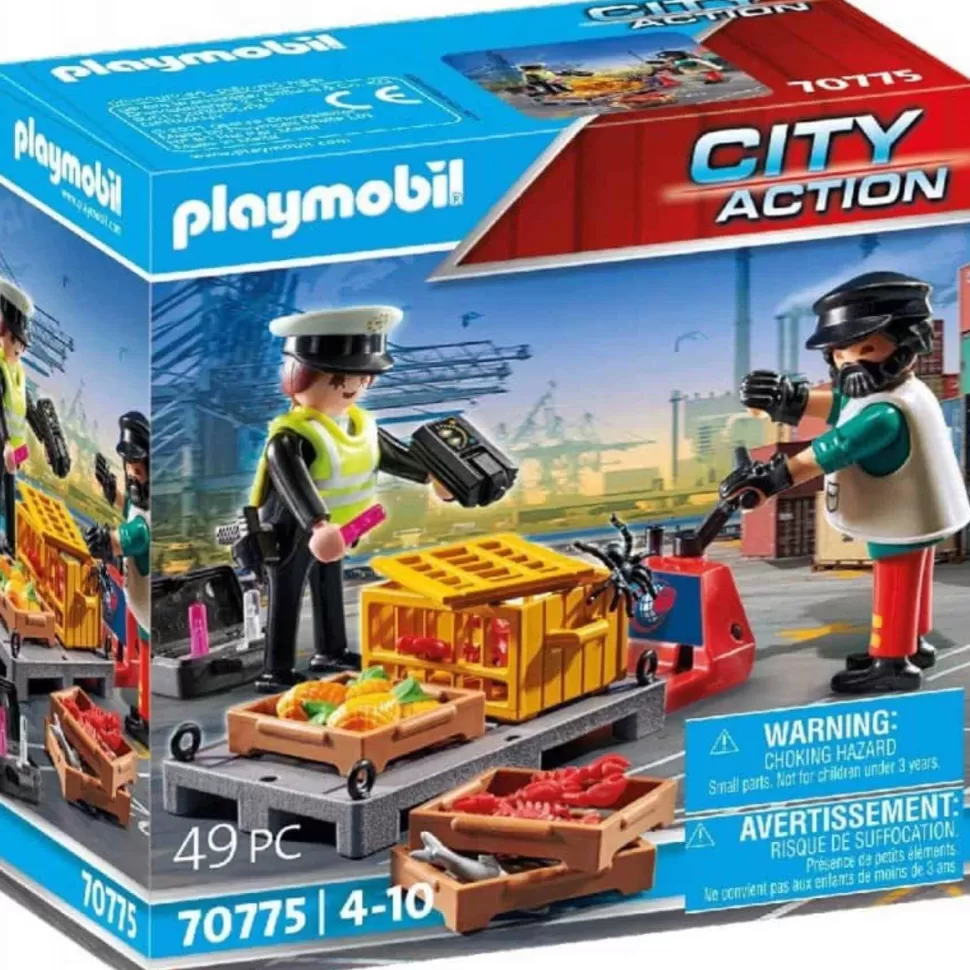 Playmobil Juegos De Construcción^ City Action Control Aduanero 70775