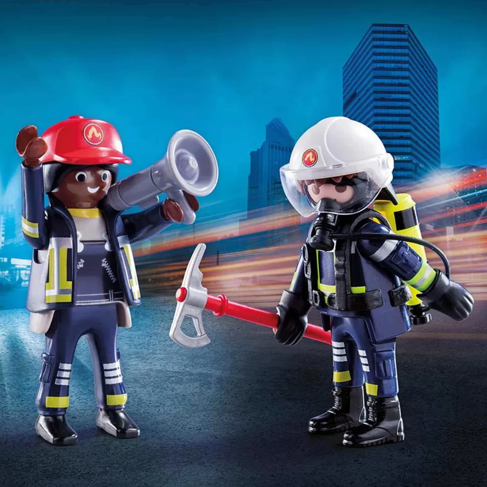 Playmobil Juegos De Construcción^ City Action Duo Pack Bomberos70081