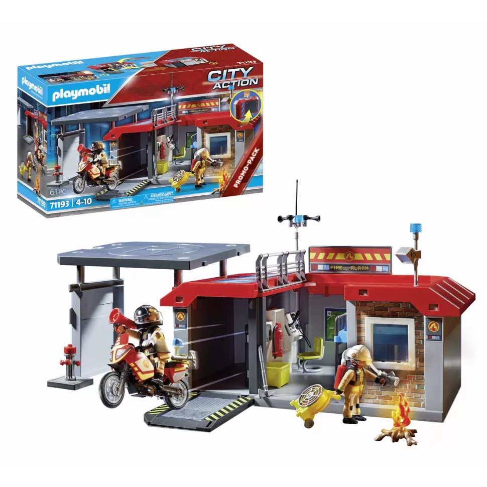 Playmobil Juegos De Construcción^ City Action Parque De Bomberos 71193