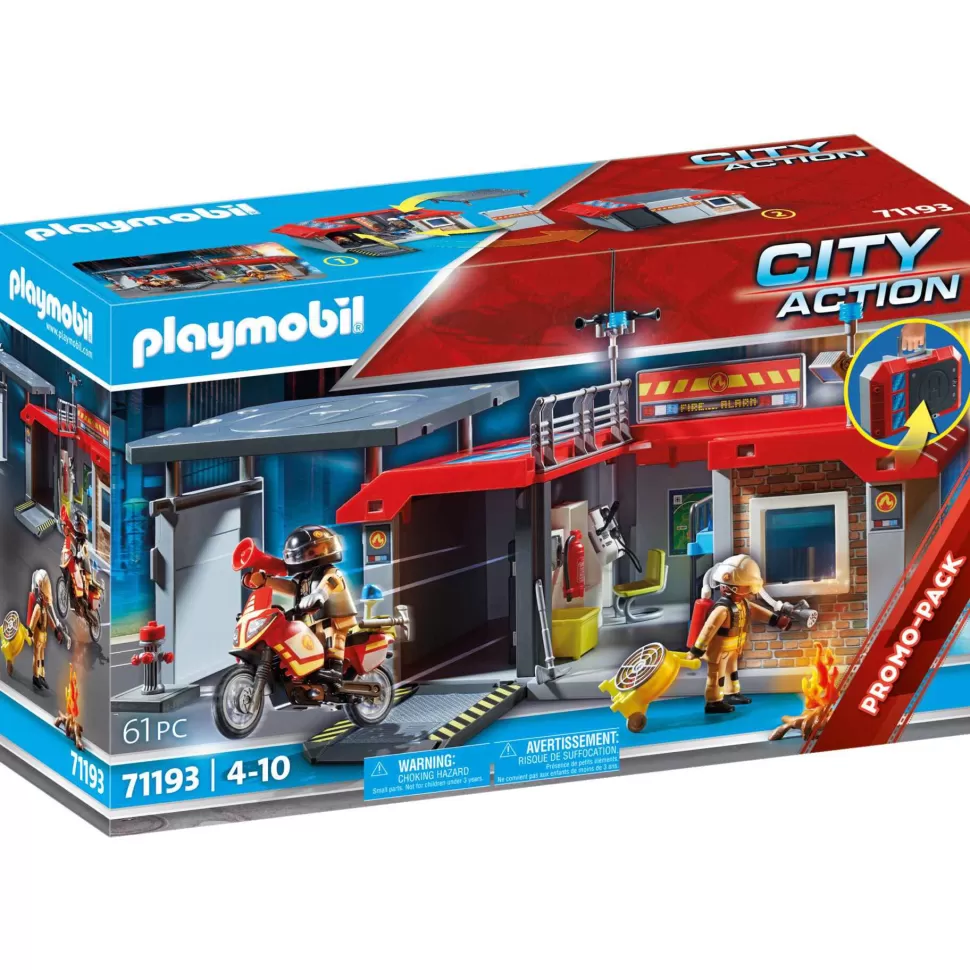 Playmobil Juegos De Construcción^ City Action Parque De Bomberos 71193