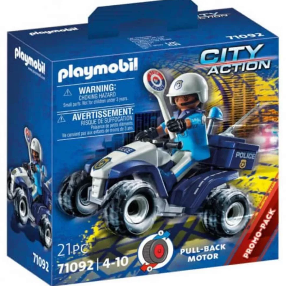 Playmobil Juegos De Construcción^ City Action Policia Speed Quad 71092