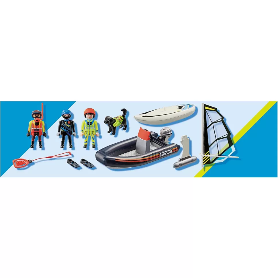 Playmobil City Action Rescate Maritimo Rescate Polar Con Bote 70141* Juegos De Construcción