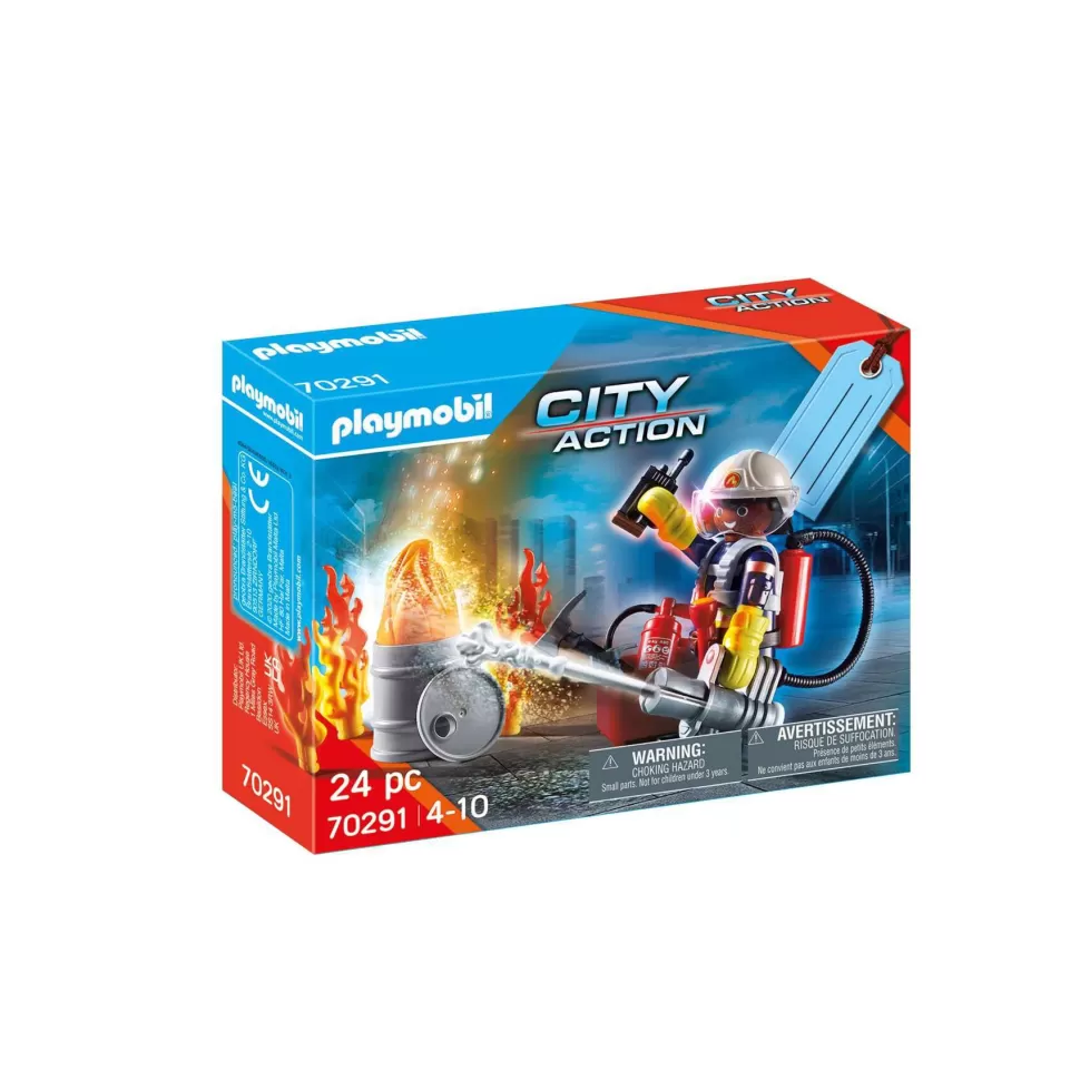 Playmobil Juegos De Construcción^ City Action Set Bomberos 70291