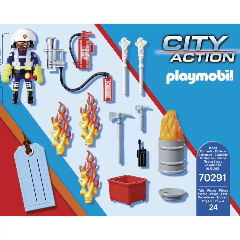 Playmobil Juegos De Construcción^ City Action Set Bomberos 70291