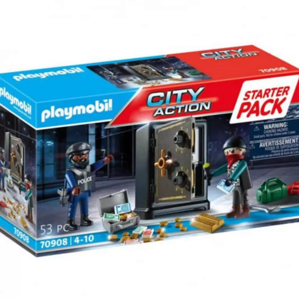 Playmobil City Action Starter Pack Caja Fuerte 70908* Juegos De Construcción