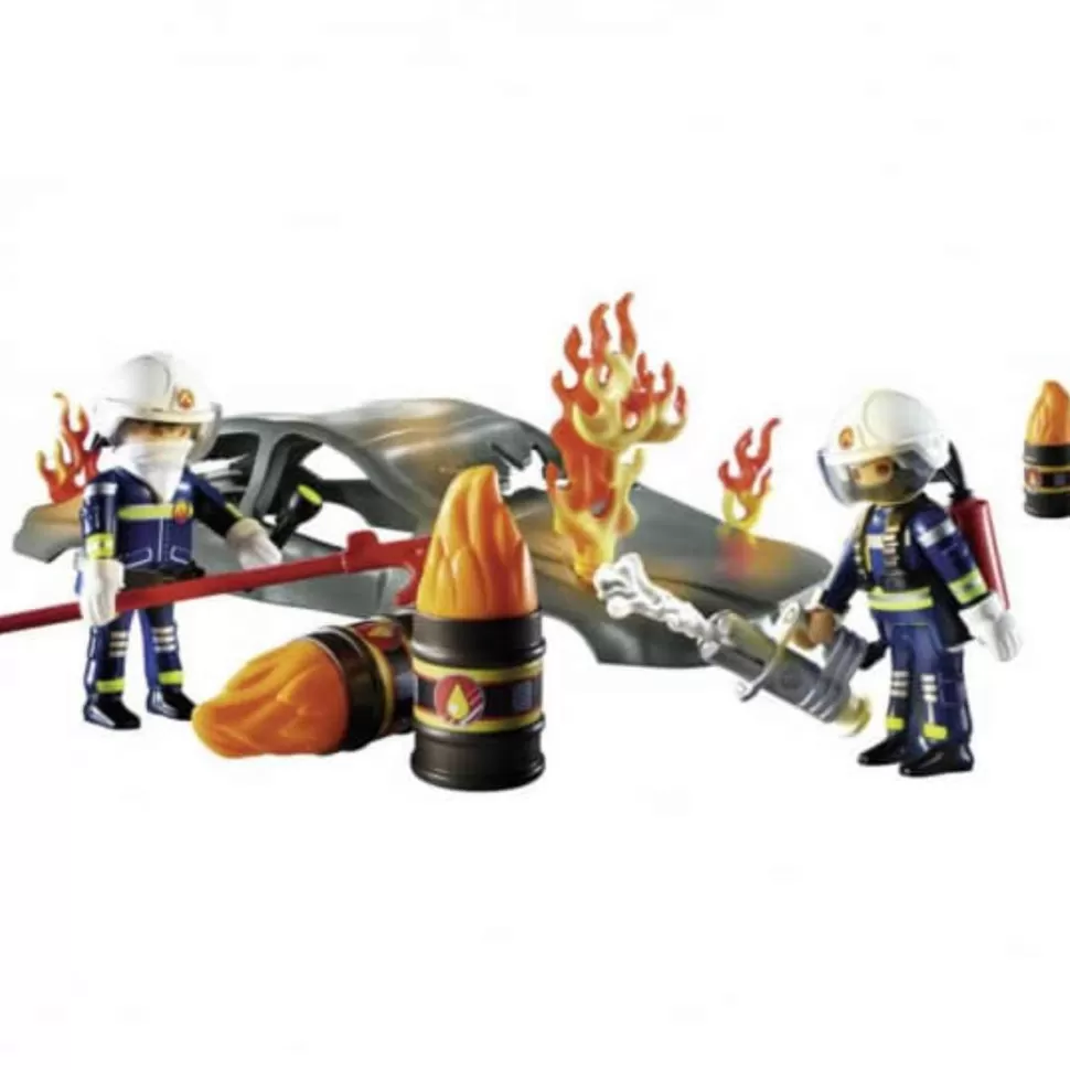 Playmobil City Action Starter Pack Simulacro De Incendio 70907* Juegos De Construcción