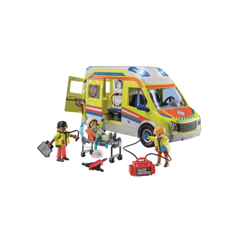 Playmobil City Life Ambulancia Con Luz Y Sonido 71202* Juegos De Construcción