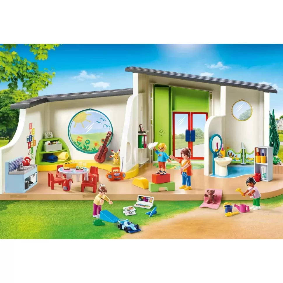 Playmobil City Life Guarderia Arcoiris Con Luz Y Sonido 70280* Juegos De Construcción