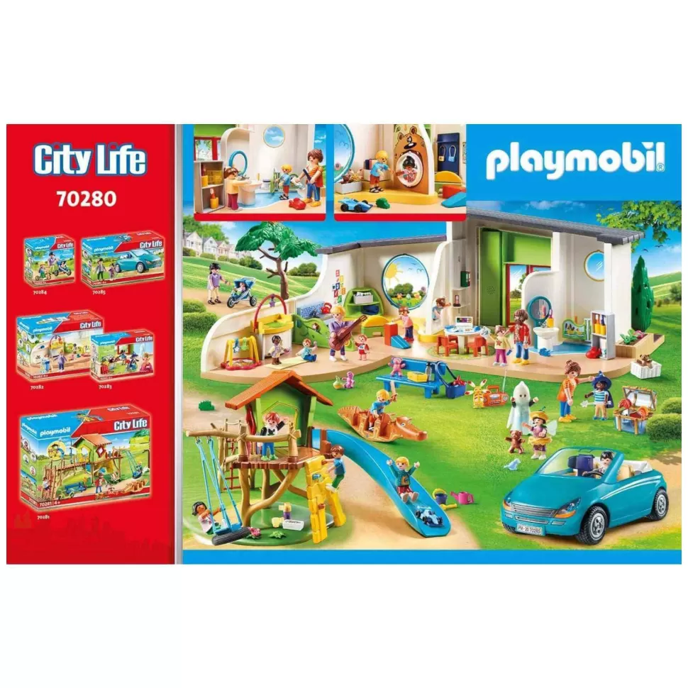 Playmobil City Life Guarderia Arcoiris Con Luz Y Sonido 70280* Juegos De Construcción