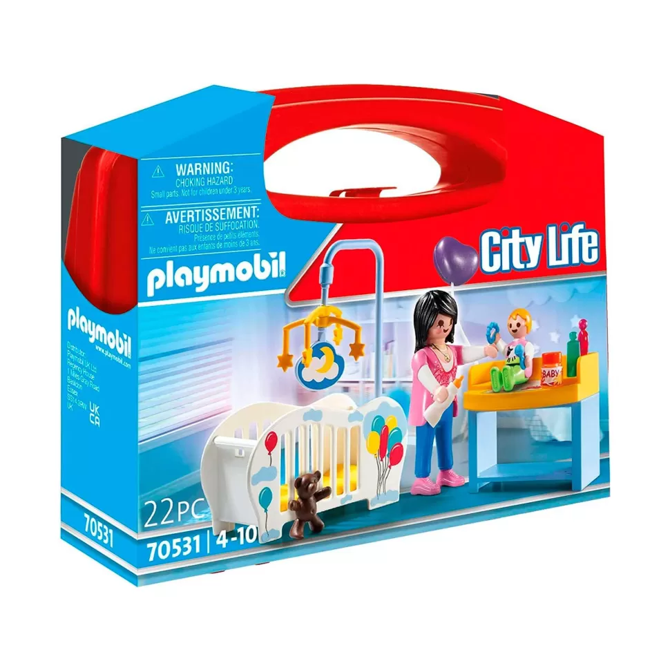 Playmobil Juegos De Construcción^ City Life Maletin Habitacion Bebe 70531