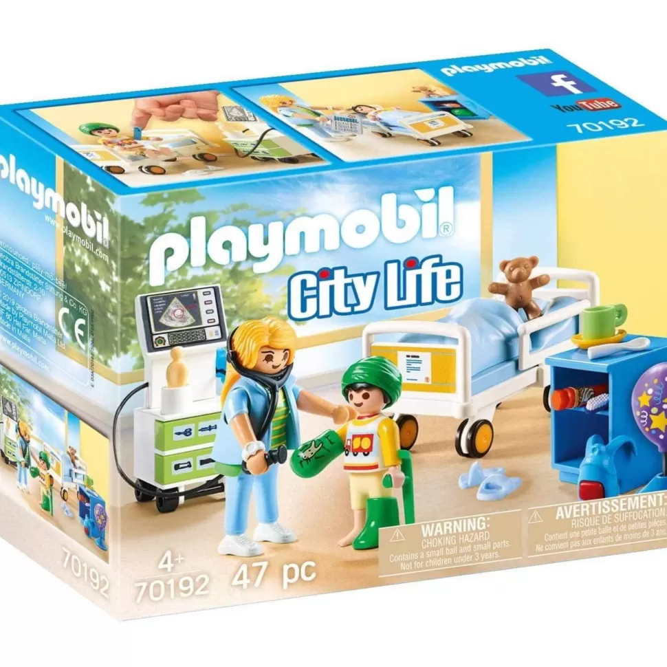 Playmobil City Life Sala Hospital Infantil 70192* Juegos De Construcción