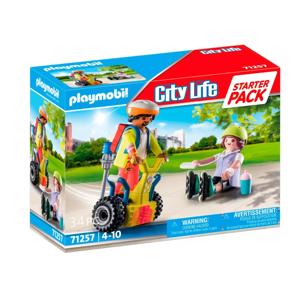 Playmobil City Life Starter Pack Rescate Con Balance Racer* Juegos De Construcción