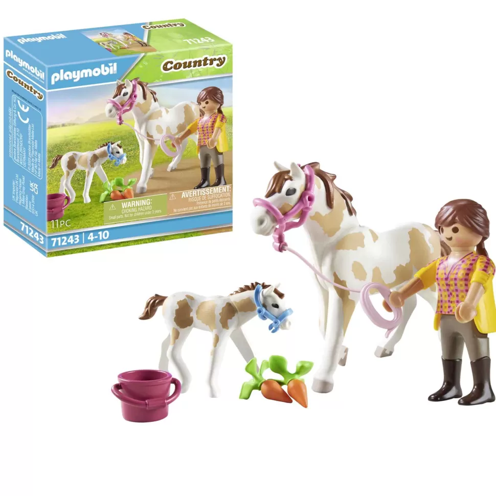 Playmobil Juegos De Construcción^ Country Caballo Con Potro