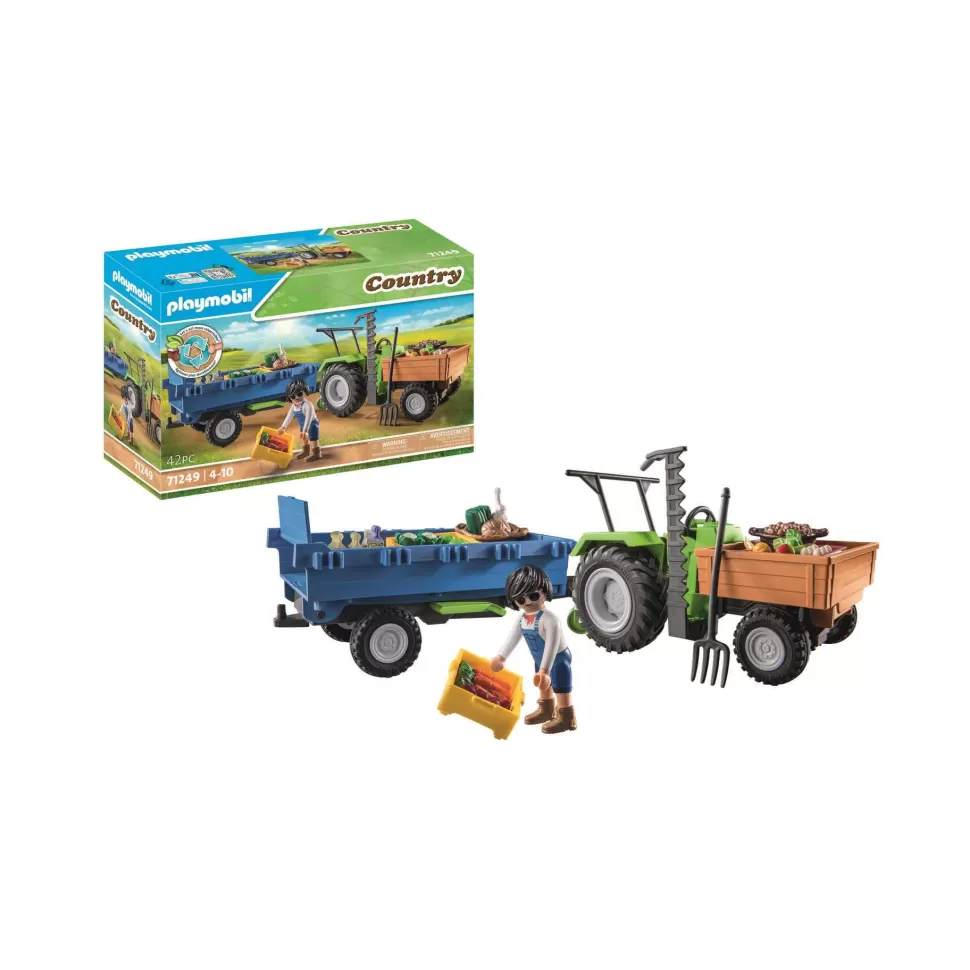 Playmobil Country Tractor Con Remolque 71249* Juegos De Construcción