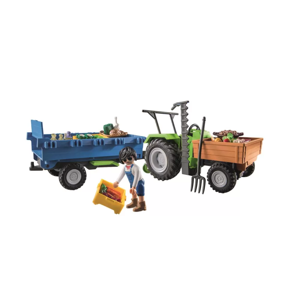 Playmobil Country Tractor Con Remolque 71249* Juegos De Construcción