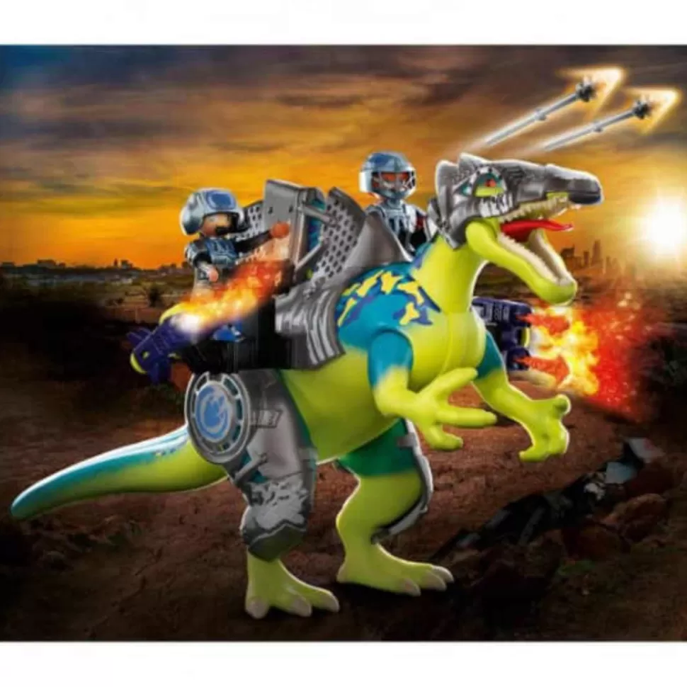 Playmobil Dino Rise Spinosaurus Doble Poder De Defensa 70625* Juegos De Construcción