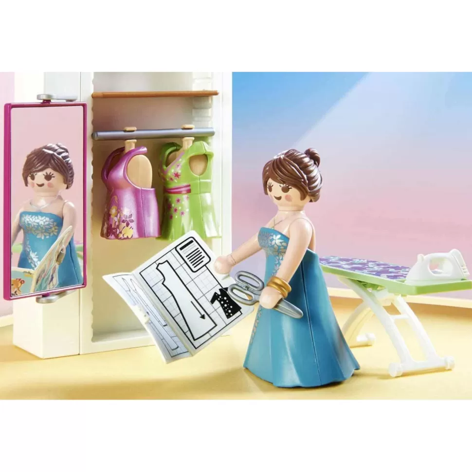 Playmobil Juegos De Construcción^ Dollhouse Dormitorio Y Taller De Costura 70208