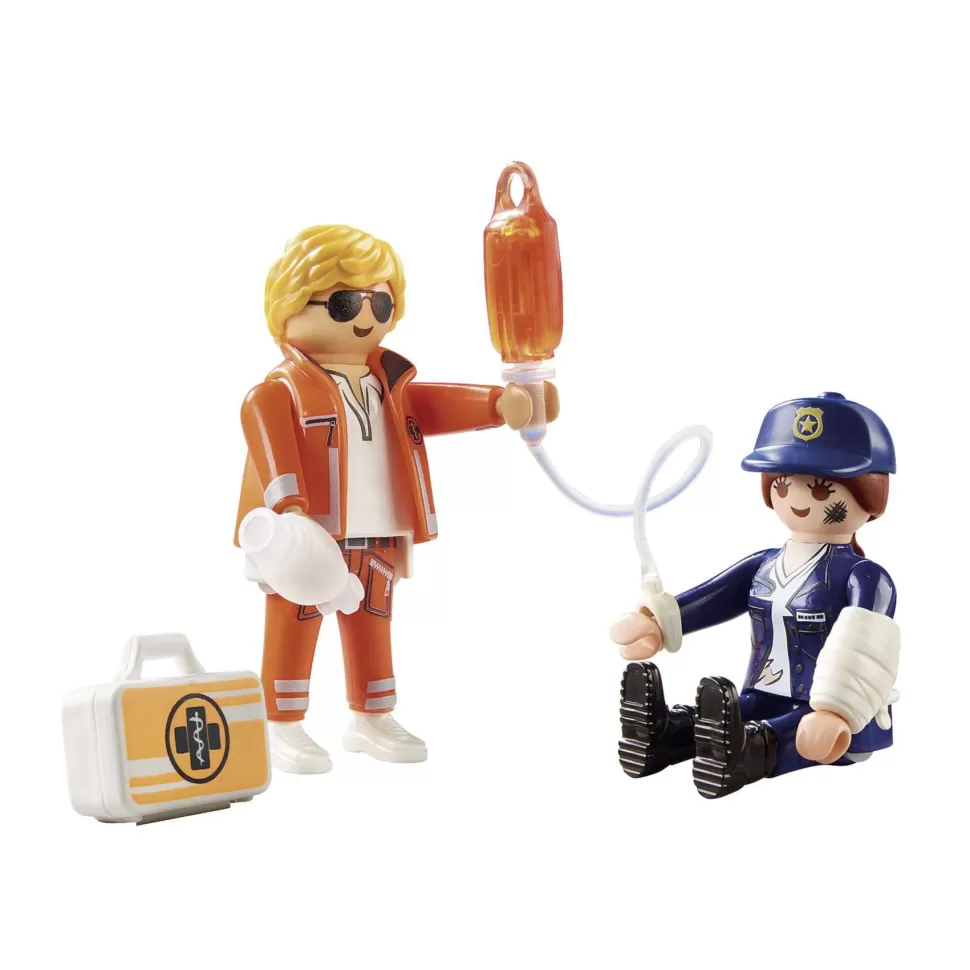 Playmobil Juegos De Construcción^ Duo Pack Doctor Y Policia