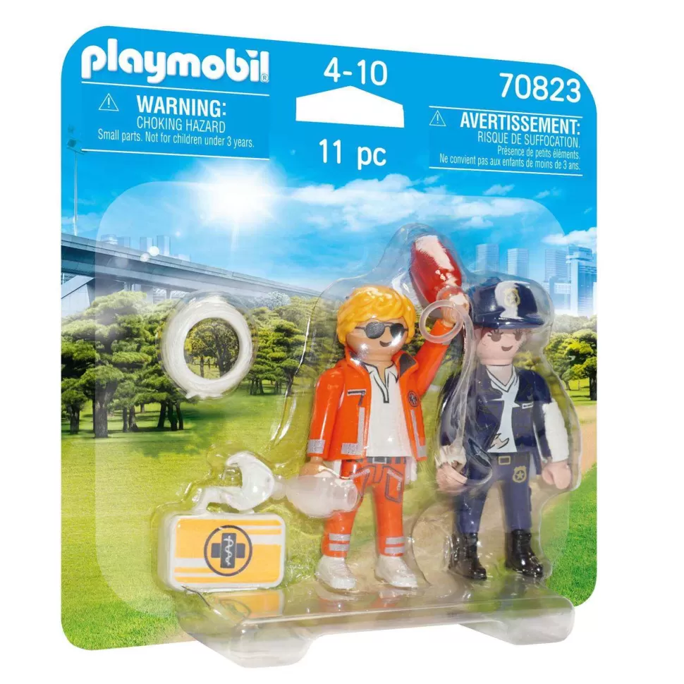 Playmobil Juegos De Construcción^ Duo Pack Doctor Y Policia