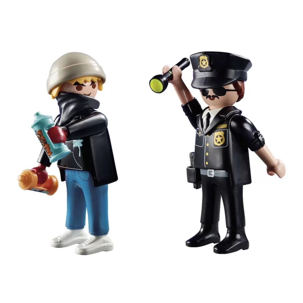 Playmobil Duo Pack Policia Y Vandalo* Juegos De Construcción