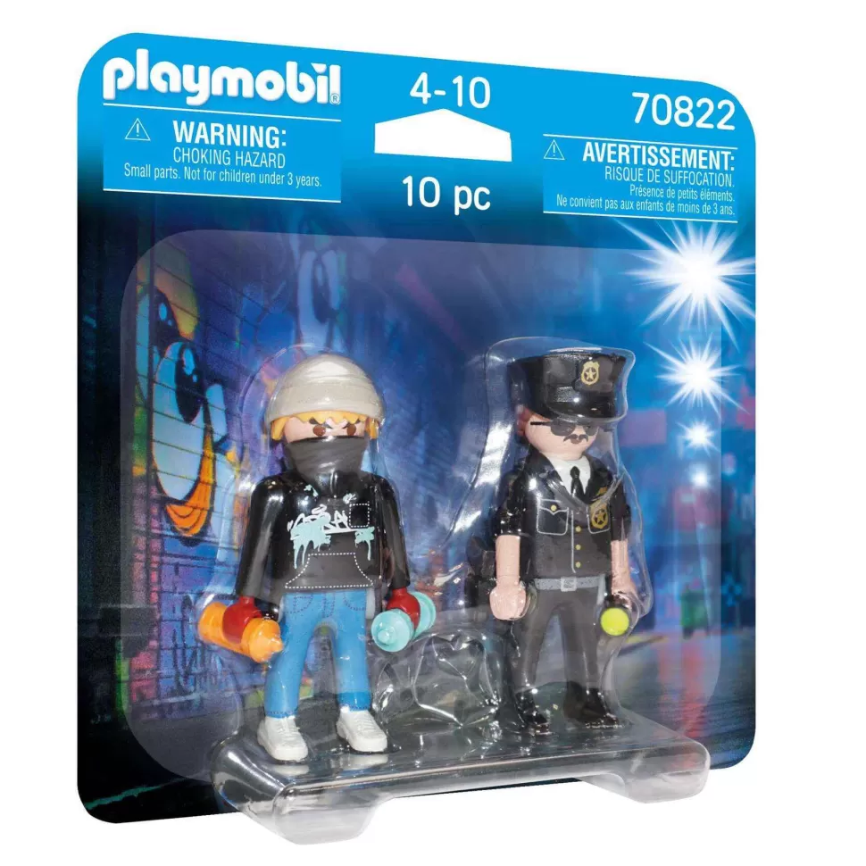 Playmobil Duo Pack Policia Y Vandalo* Juegos De Construcción