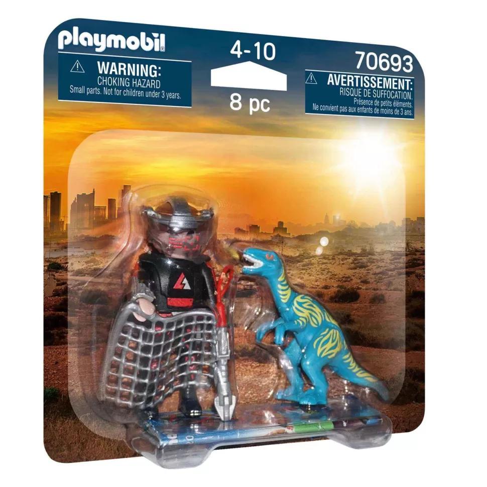 Playmobil Duo Pack Velociraptor Y Saqueador* Juegos De Construcción